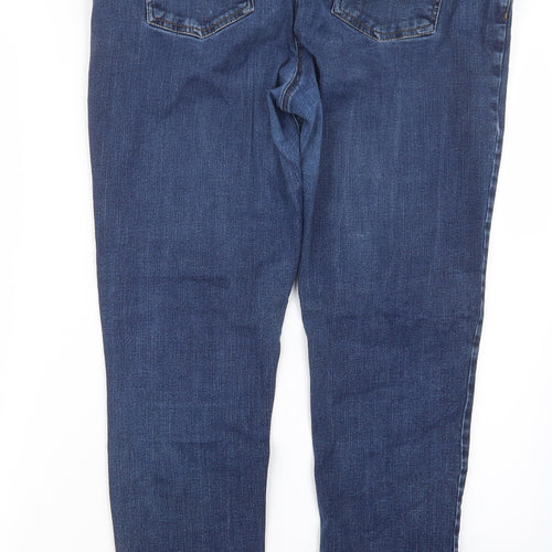 Laura Ashley Womens Blue  Denim Straight Jeans Size 18 L28 in