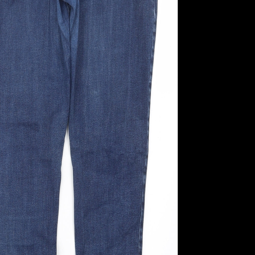 Laura Ashley Womens Blue  Denim Straight Jeans Size 18 L28 in