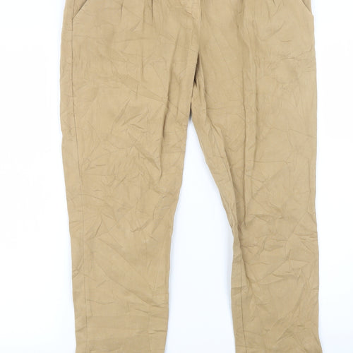 Preworn Womens Beige   Trousers  Size 33 in L28 in