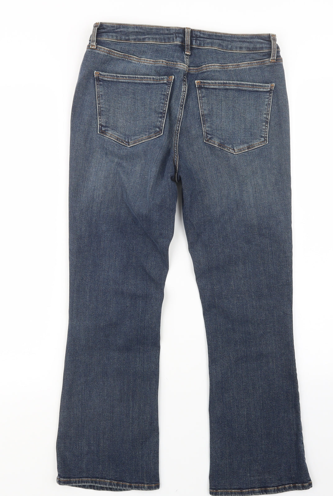 River Island Womens Blue  Denim Straight Jeans Size 12 L25.5 in