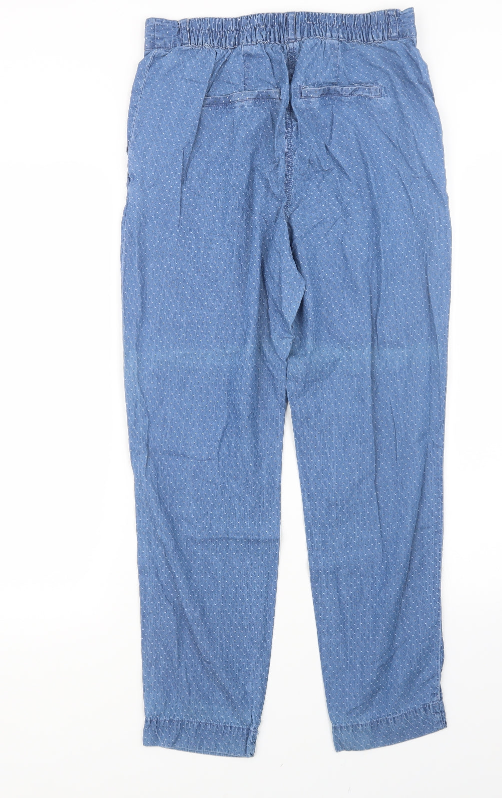 NEXT Womens Blue Polka Dot  Trousers  Size 10 L27 in