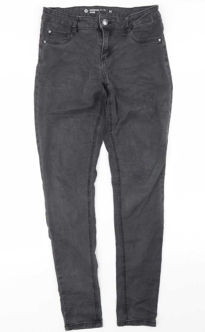 Jegging Jane Womens Black  Denim Straight Jeans Size M L30.5 in