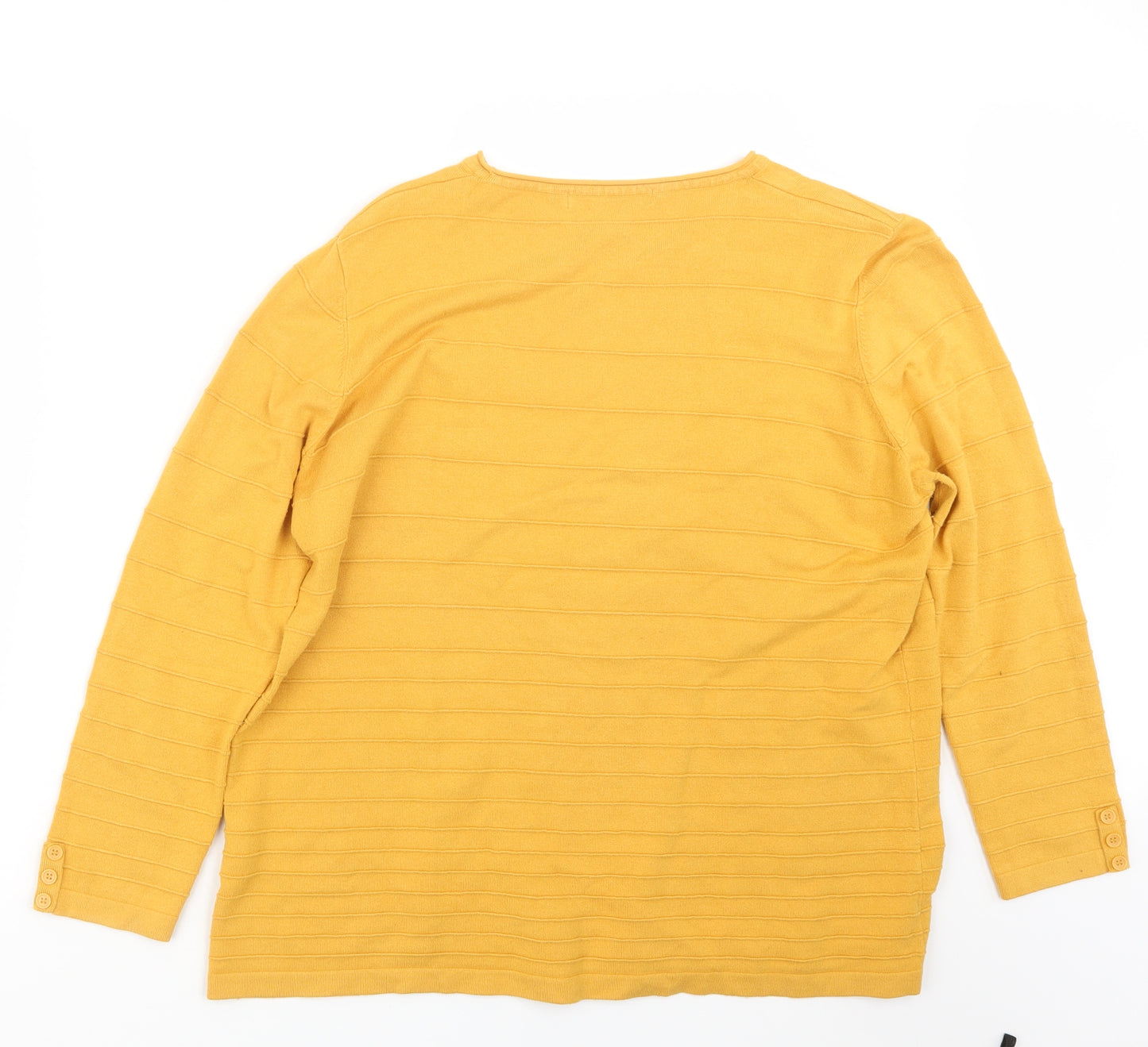 EWM Womens Yellow   Pullover Jumper Size 22
