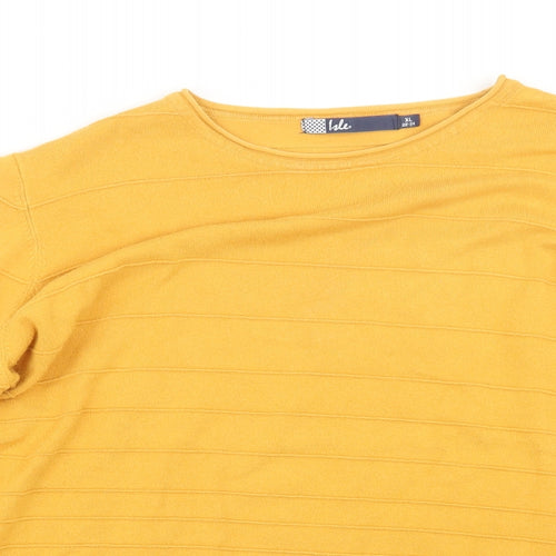 EWM Womens Yellow   Pullover Jumper Size 22