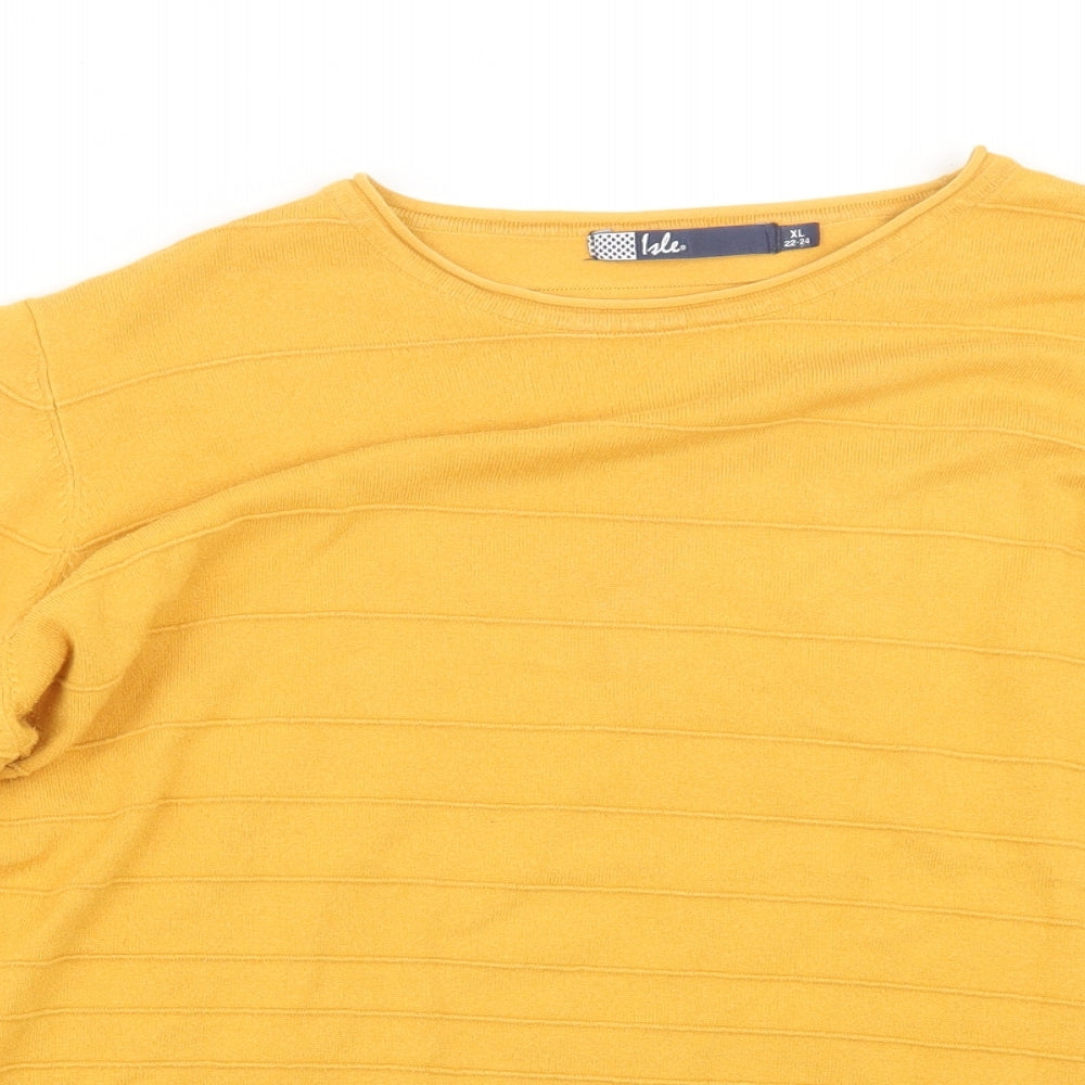 EWM Womens Yellow   Pullover Jumper Size 22