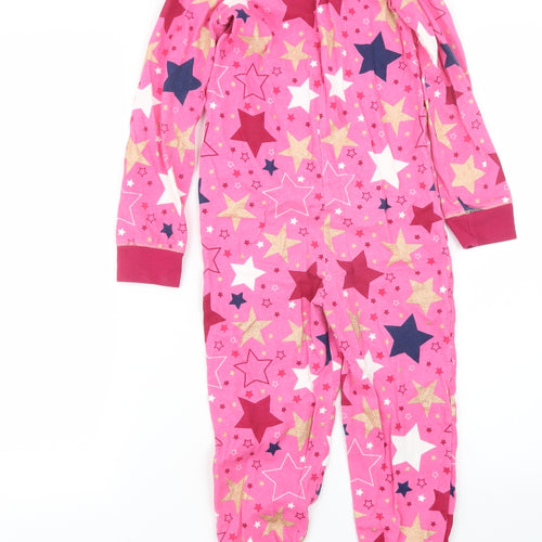 TU Girls Pink Geometric  Top One Piece Size 7-8 Years