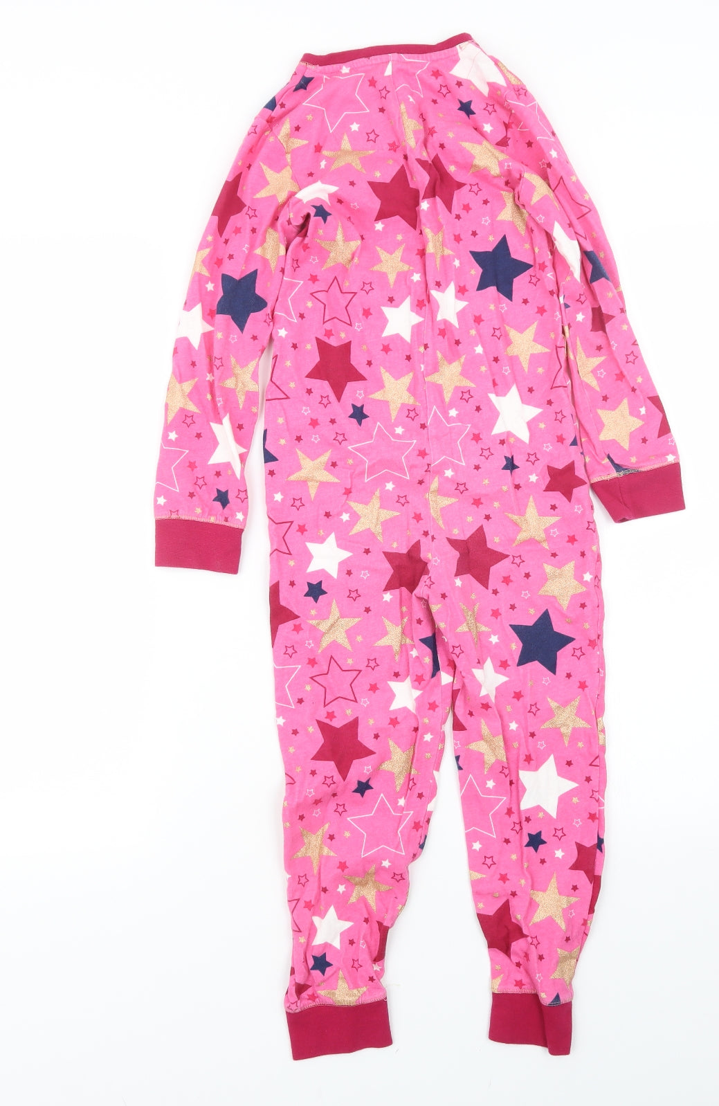 TU Girls Pink Geometric  Top One Piece Size 7-8 Years