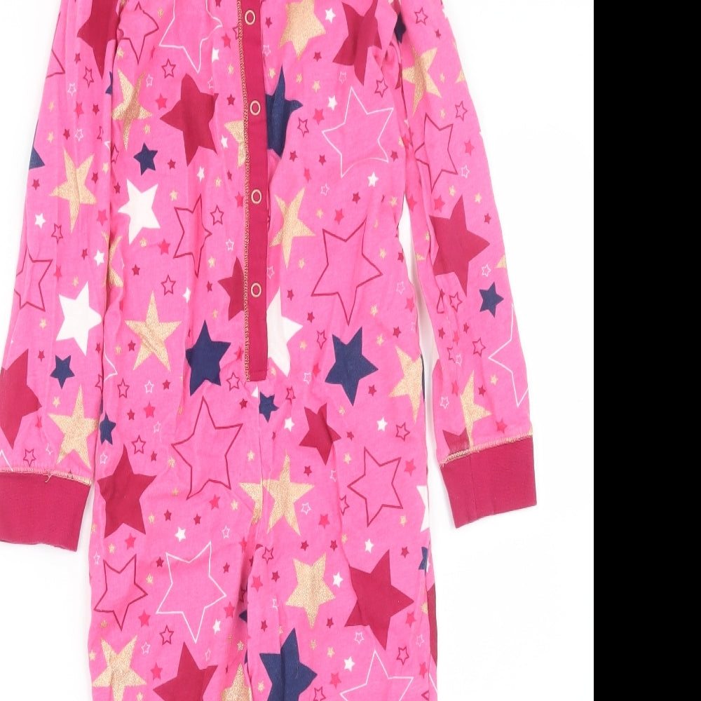 TU Girls Pink Geometric  Top One Piece Size 7-8 Years