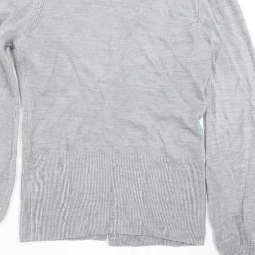 George Womens Grey  Knit Cardigan Jumper Size 10