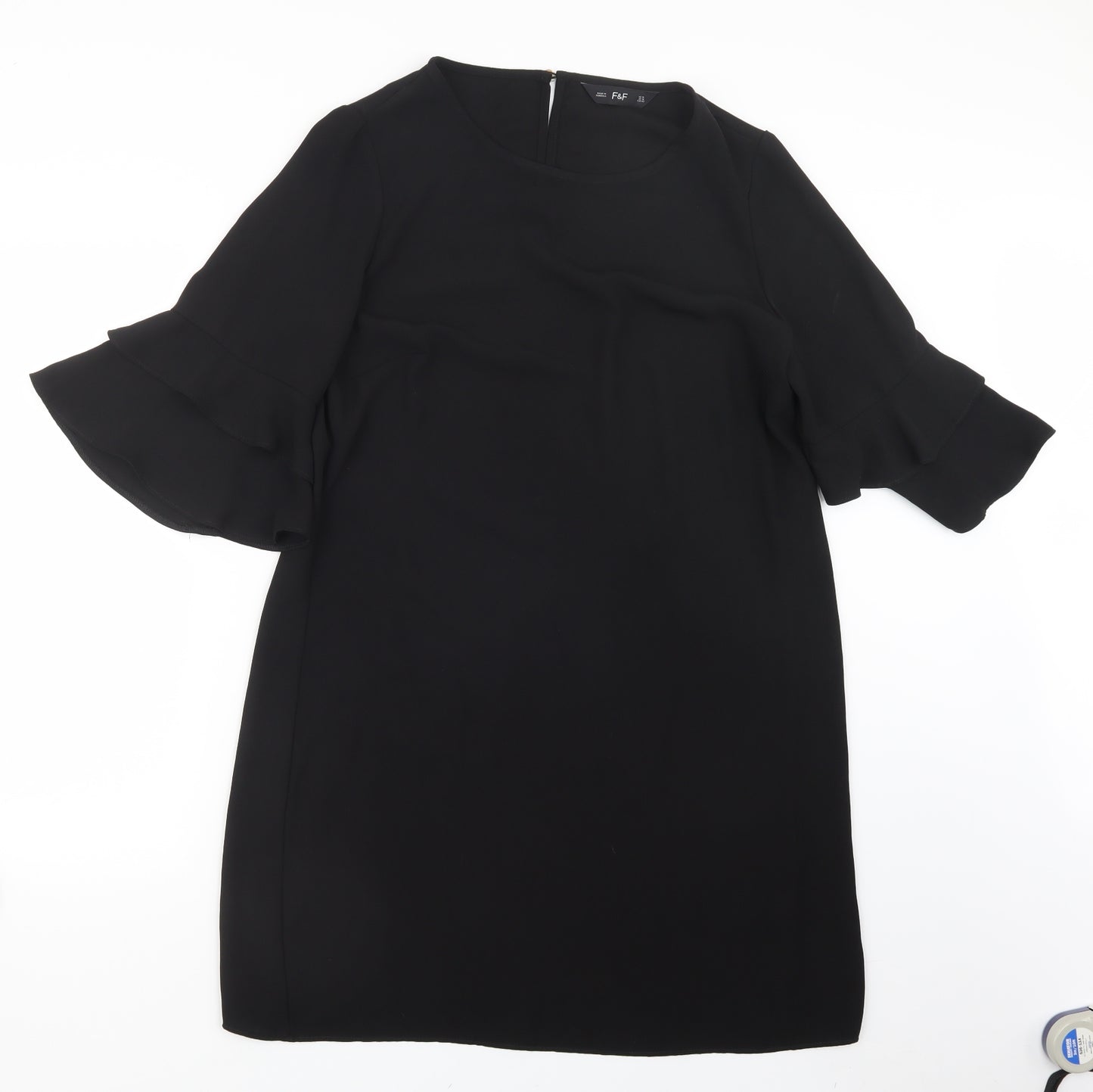 F&F Womens Black   T-Shirt Dress  Size 14