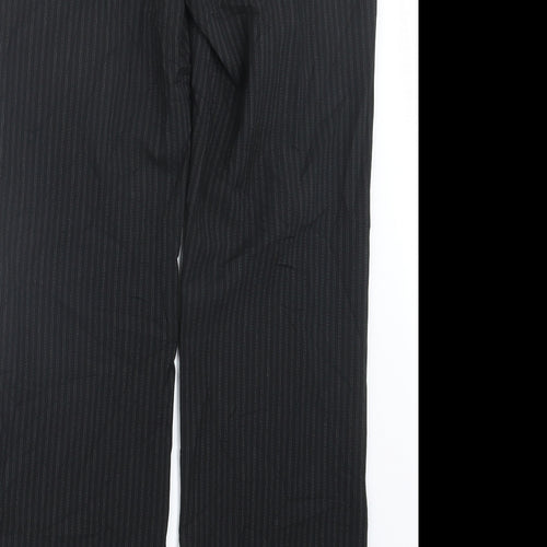 Atmosphere Womens Black Striped  Trousers  Size 12 L31.5 in
