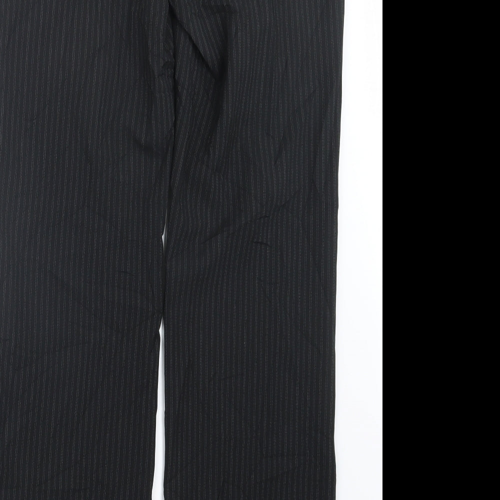 Atmosphere Womens Black Striped  Trousers  Size 12 L31.5 in