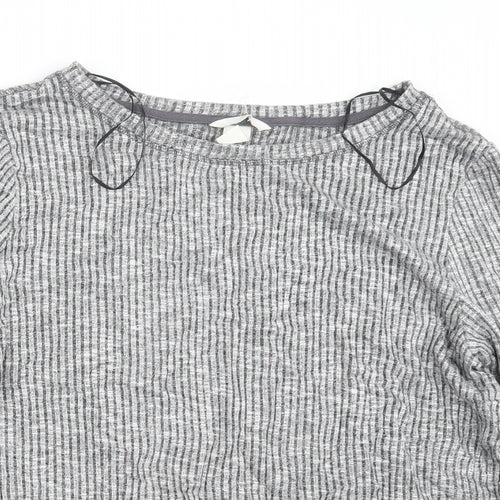 H&M Womens Grey   Pullover Jumper Size M