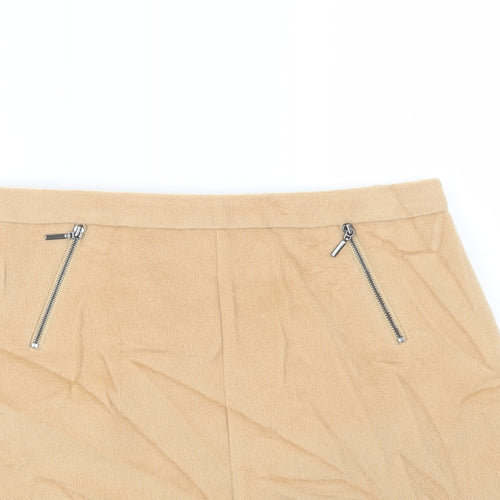 Marks and Spencer Womens Beige   Straight & Pencil Skirt Size 10