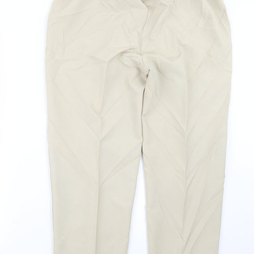slimma Womens Ivory   Trousers  Size 14 L25.5 in