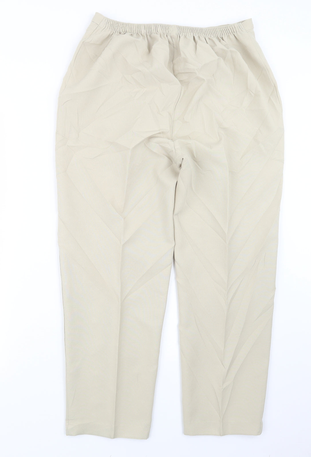 slimma Womens Ivory   Trousers  Size 14 L25.5 in