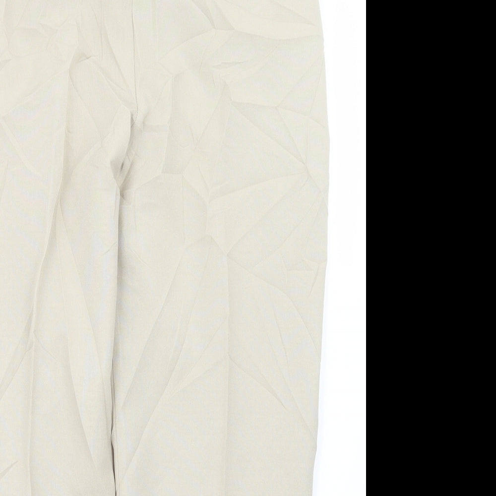 slimma Womens Ivory   Trousers  Size 14 L25.5 in