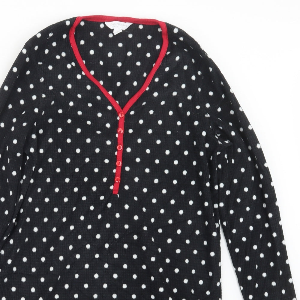 Charter Club Womens Black Polka Dot  Top One Piece Size S