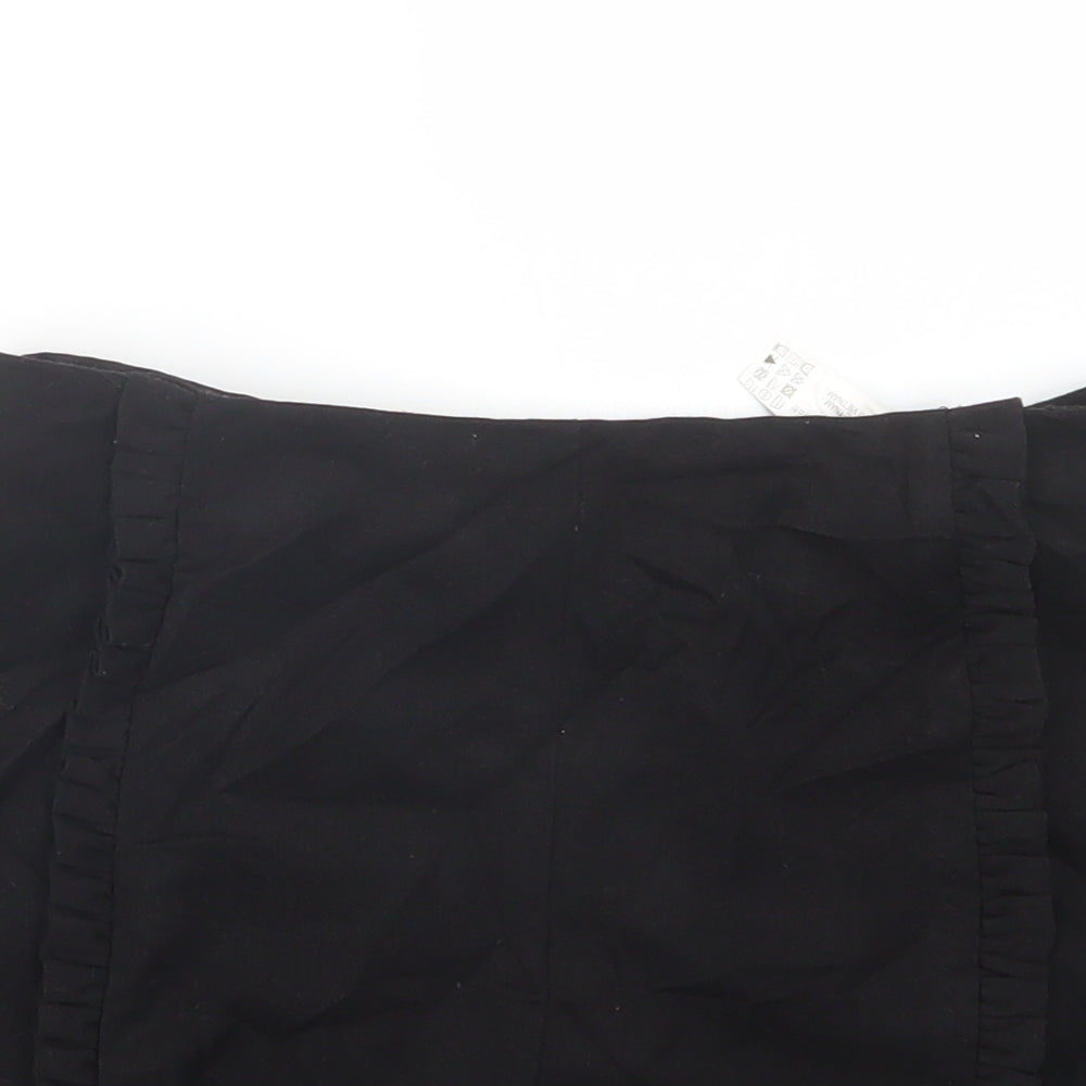 Zara Womens Black   Boyfriend Shorts Size S