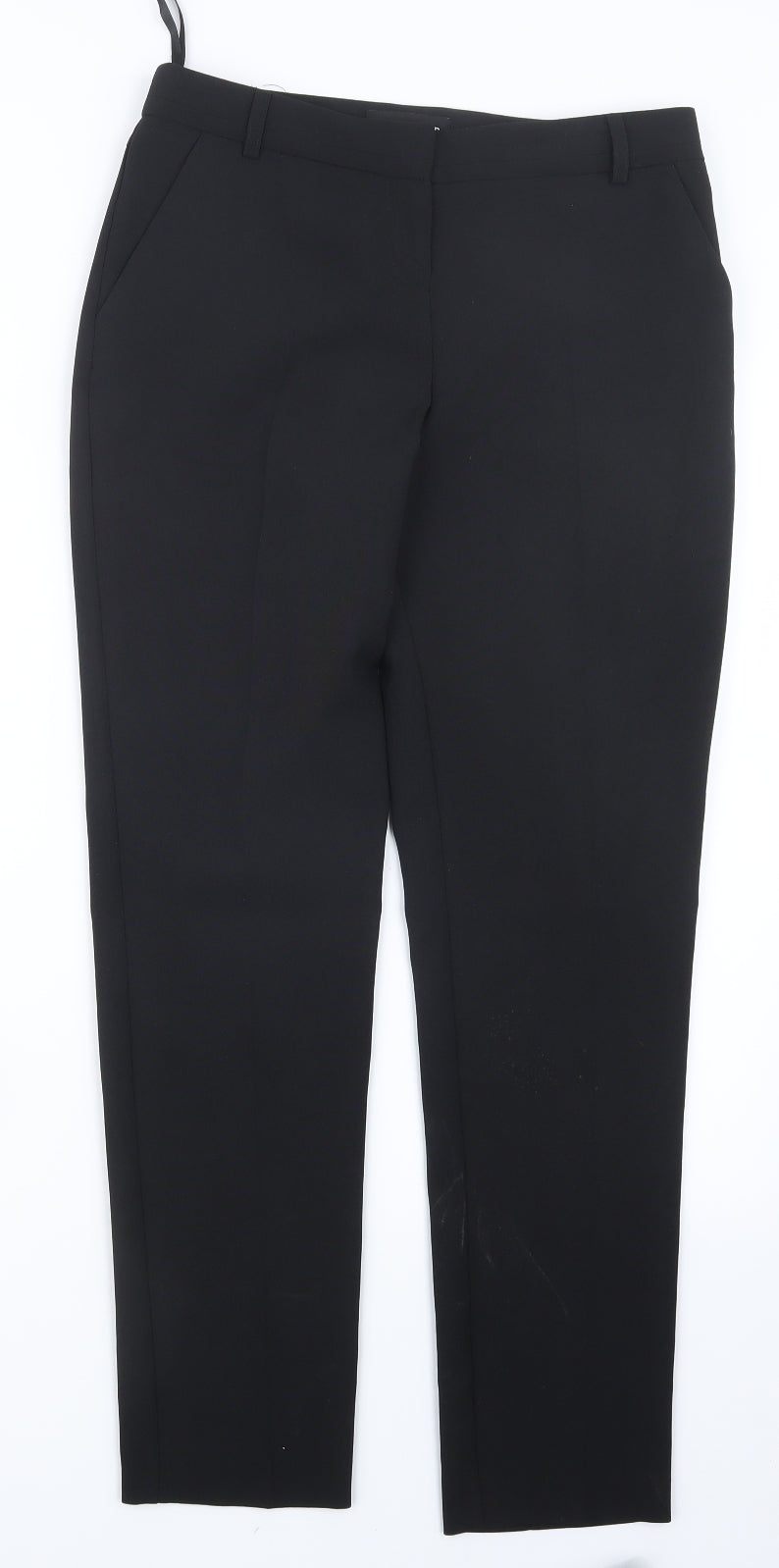 Peacocks Womens Black   Trousers  Size 8 L29 in