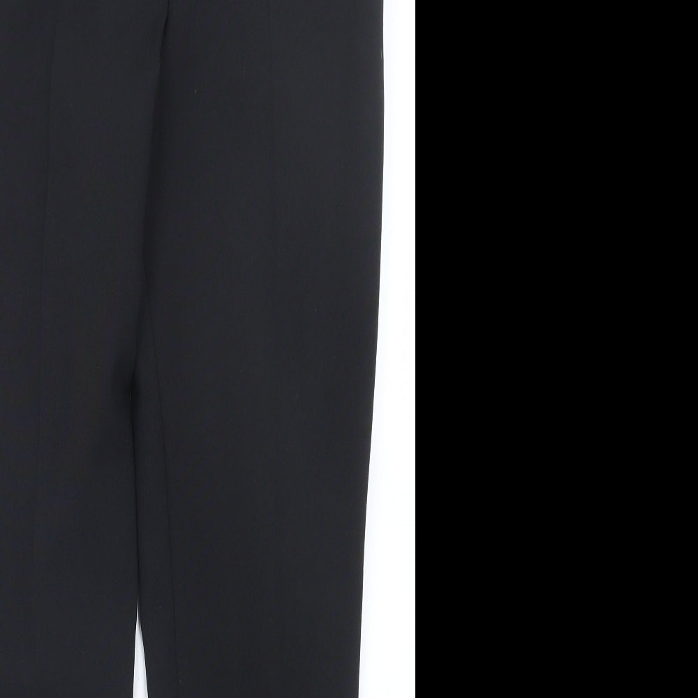 Peacocks Womens Black   Trousers  Size 8 L29 in