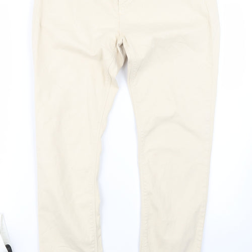 Preworn Womens Beige   Straight Jeans Size 31 in L29 in