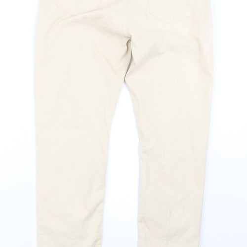 Preworn Womens Beige   Straight Jeans Size 31 in L29 in