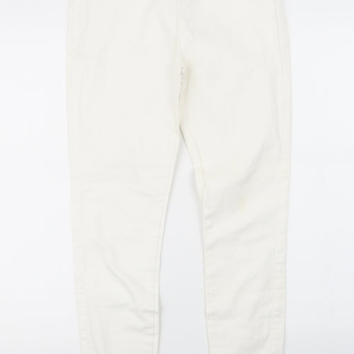 Denim Co. Womens White  Denim Jegging Jeans Size 10 L27 in