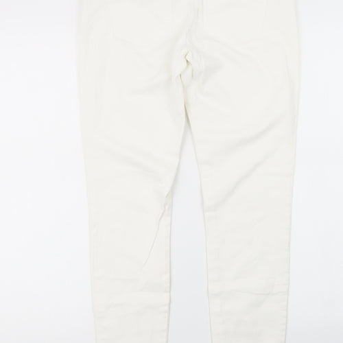 Denim Co. Womens White  Denim Jegging Jeans Size 10 L27 in