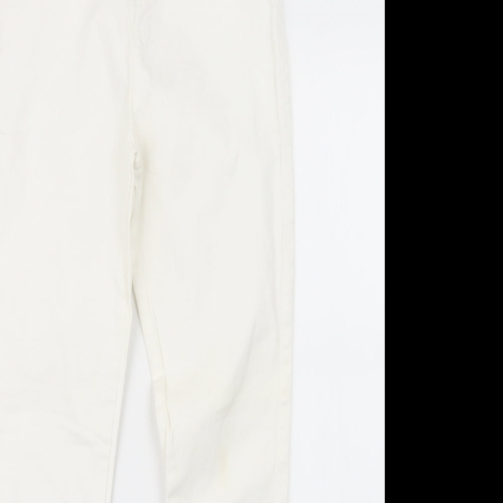 Denim Co. Womens White  Denim Jegging Jeans Size 10 L27 in