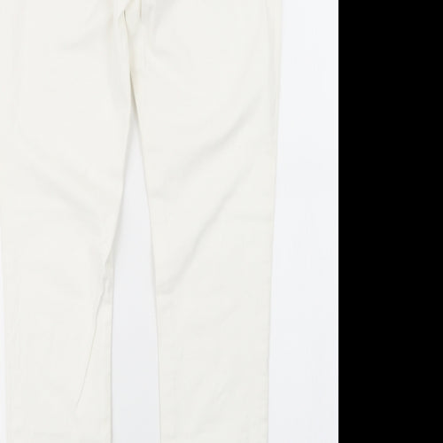 Denim Co. Womens White  Denim Jegging Jeans Size 10 L27 in