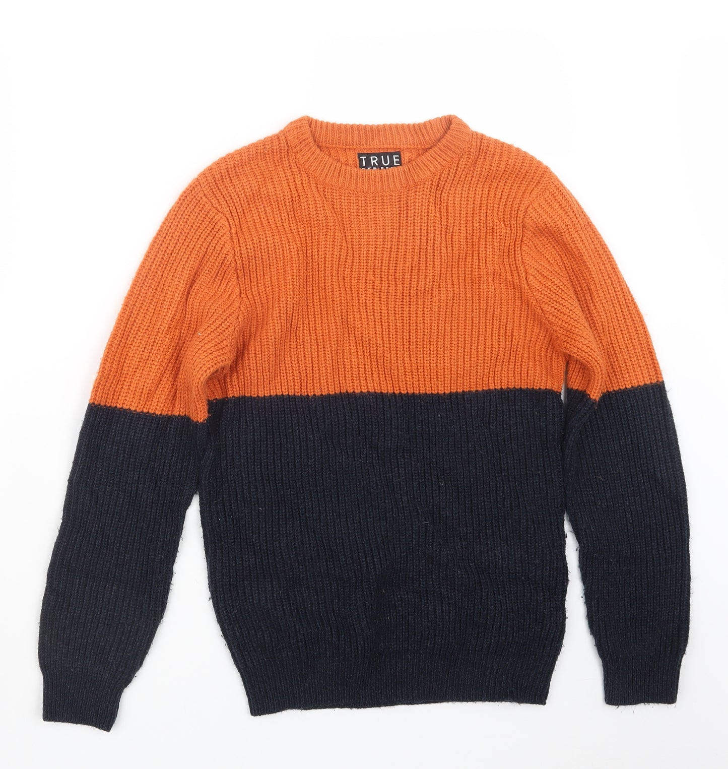 F&F Boys Blue  Knit Pullover Jumper Size 11-12 Years