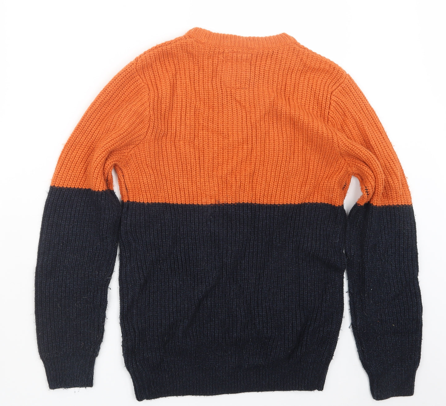 F&F Boys Blue  Knit Pullover Jumper Size 11-12 Years