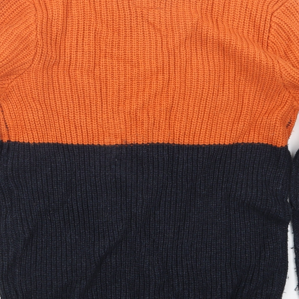 F&F Boys Blue  Knit Pullover Jumper Size 11-12 Years