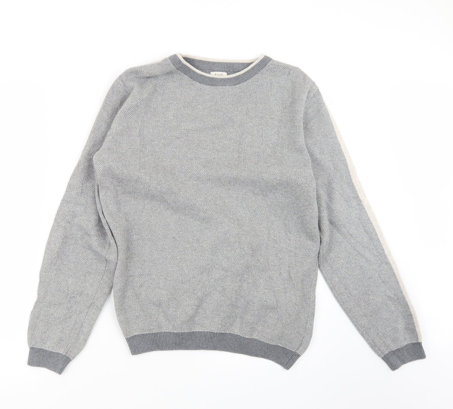 Matalan Mens Grey  Knit Pullover Jumper Size M