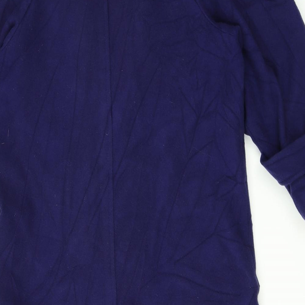 Admyra Womens Blue   Overcoat Coat Size 12