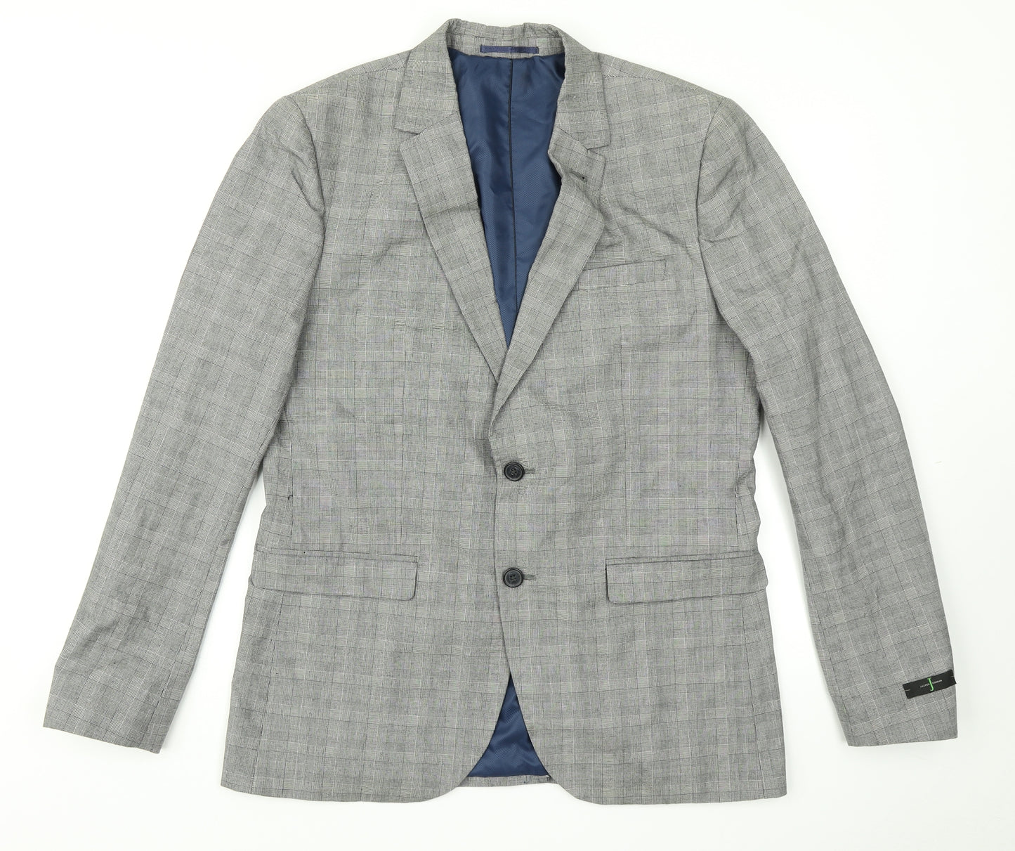 Jasper Conran Mens Grey Plaid  Jacket Blazer Size 40
