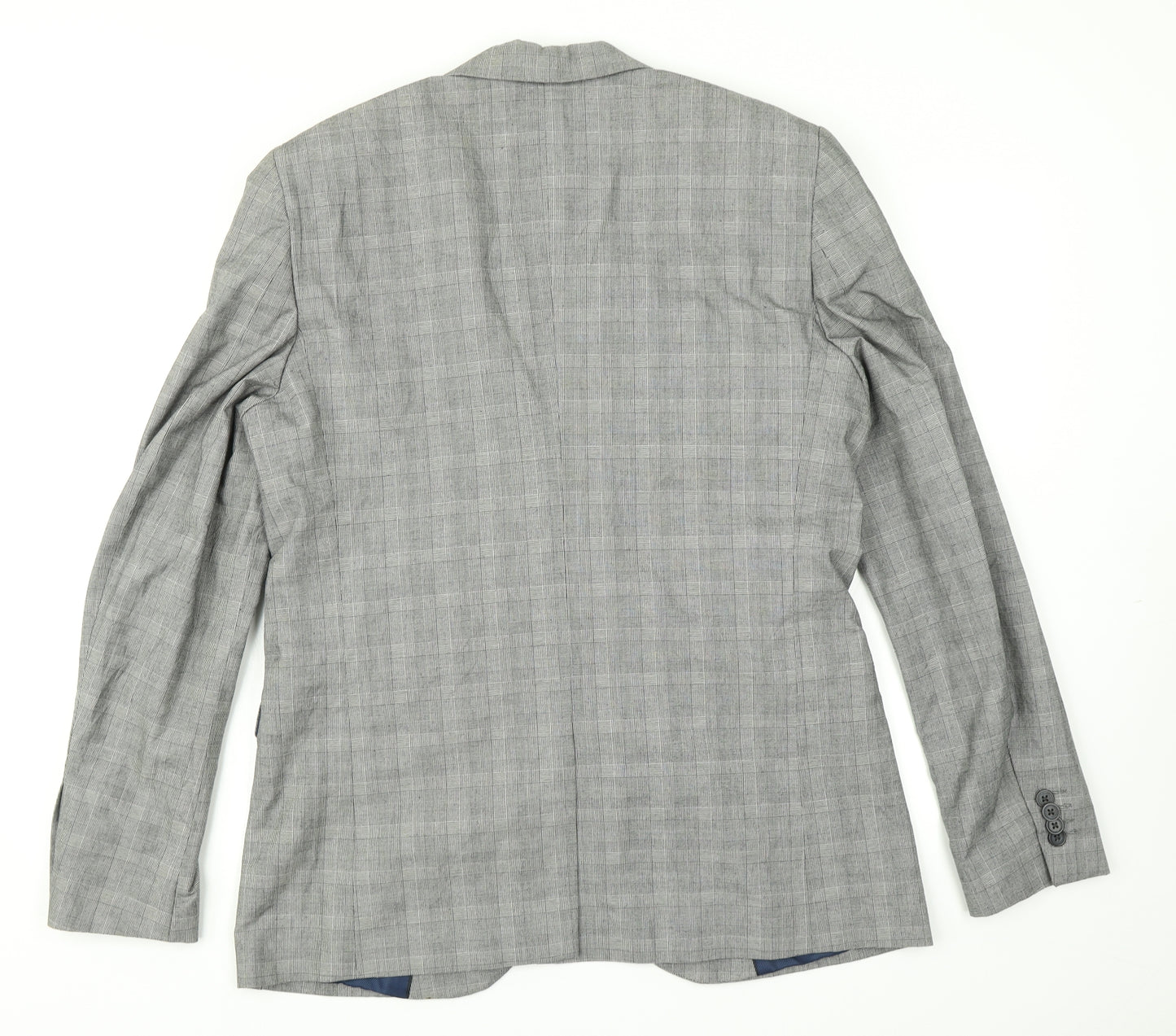 Jasper Conran Mens Grey Plaid  Jacket Blazer Size 40