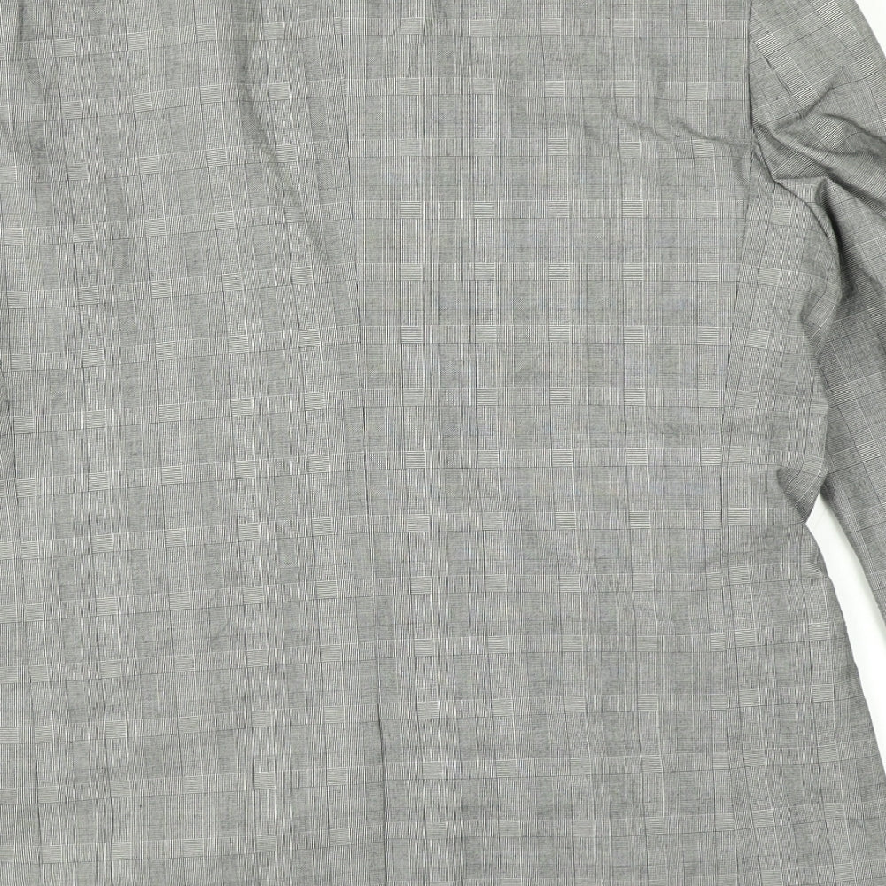 Jasper Conran Mens Grey Plaid  Jacket Blazer Size 40