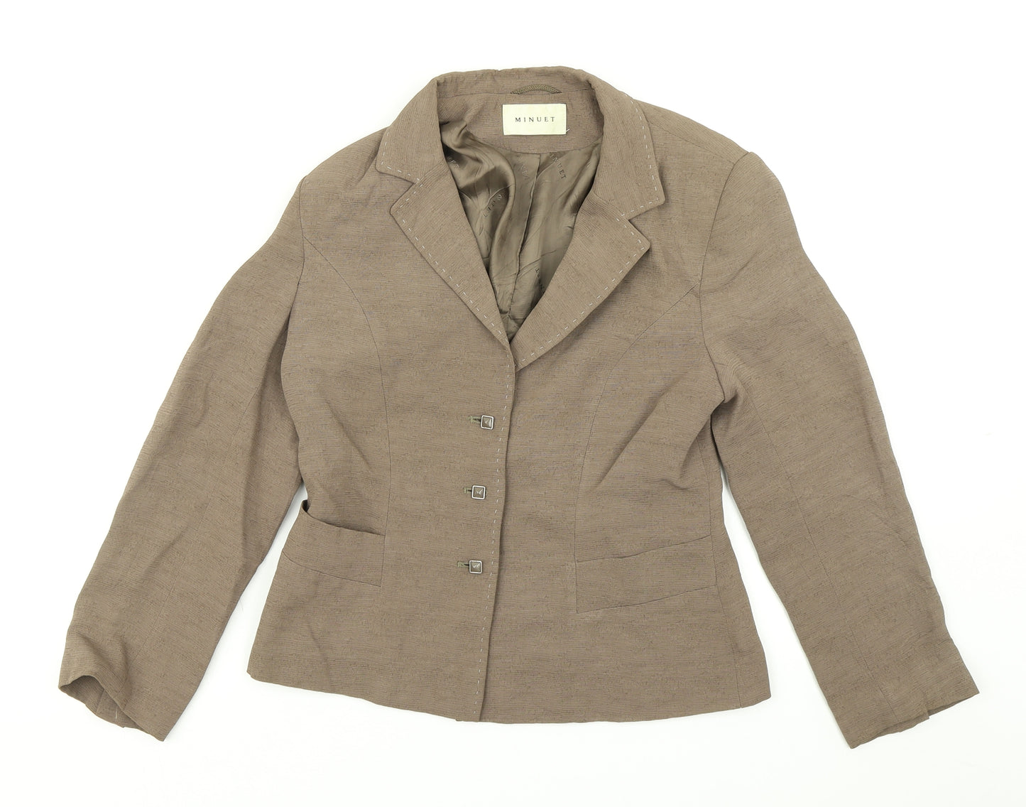 Minuet Womens Brown   Jacket Blazer Size 8
