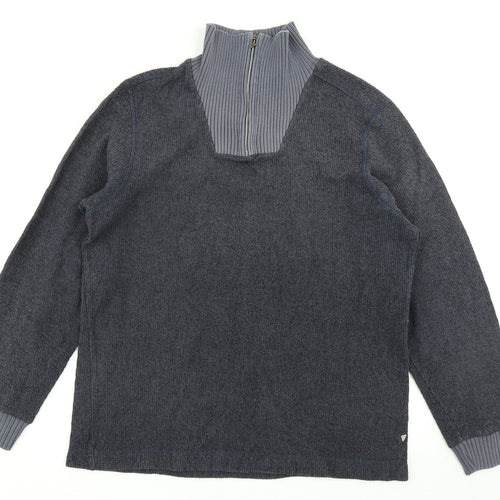 New Man Mens Blue  Knit Pullover Jumper Size M