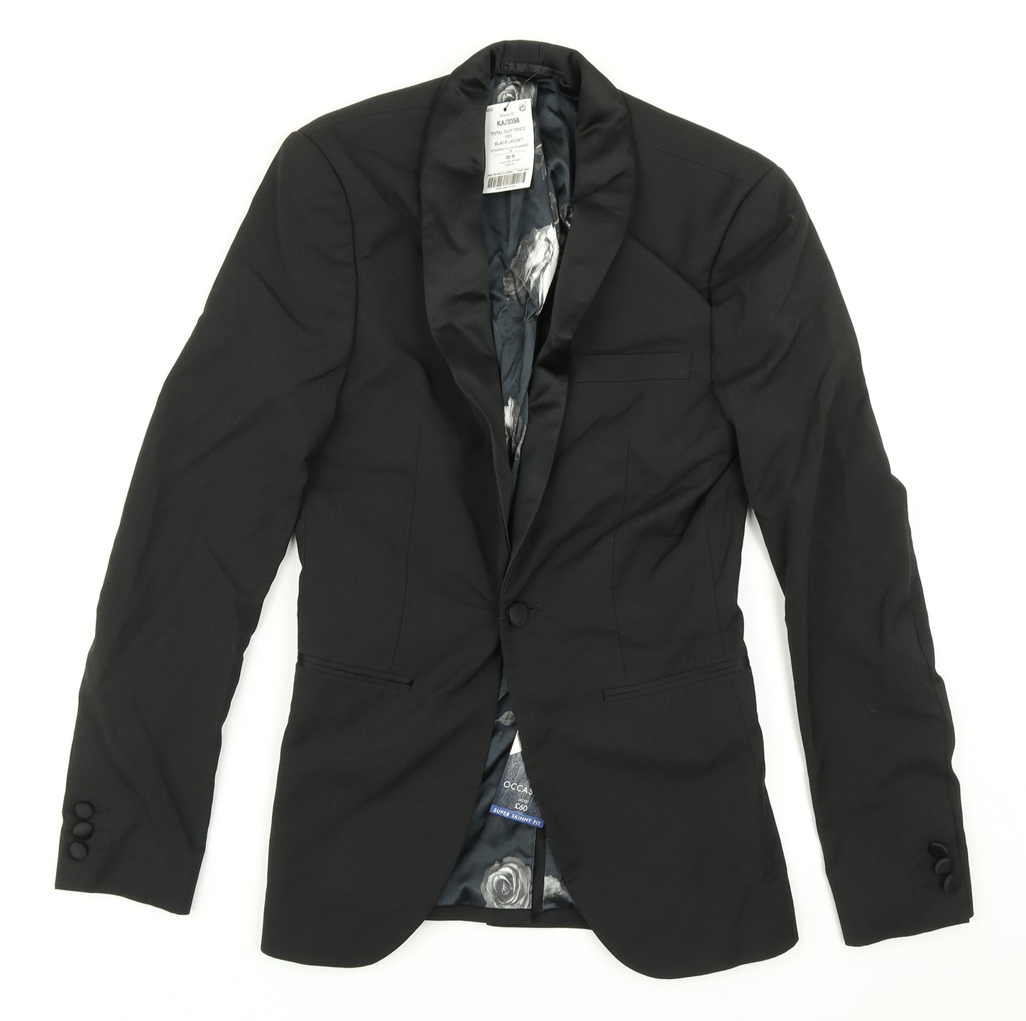 NEXT Mens Black   Jacket Blazer Size 34