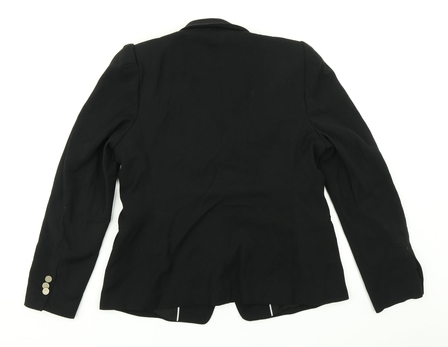 M&S Womens Black   Jacket Blazer Size 14