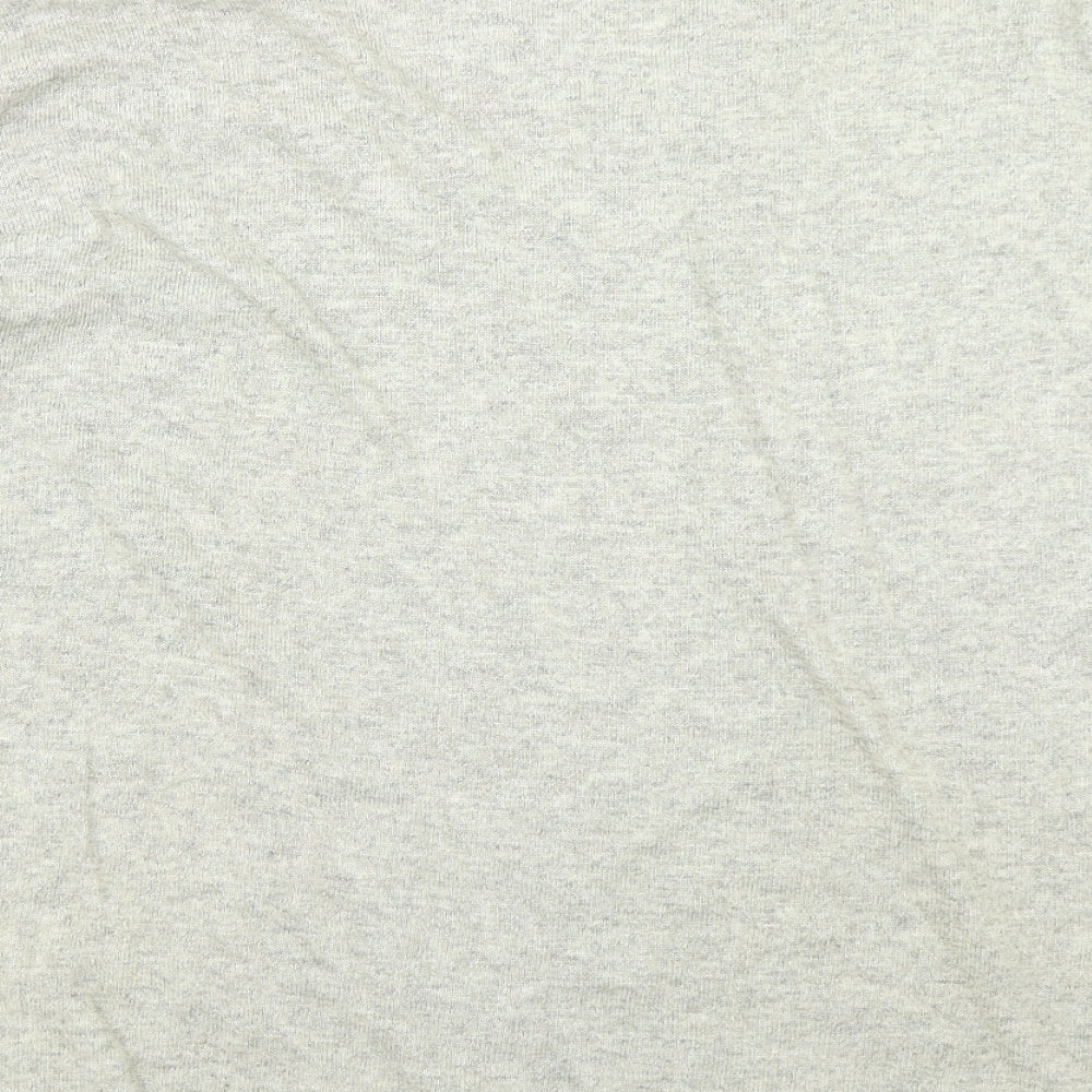 Emma Brendon Womens Grey  Knit Basic T-Shirt Size M