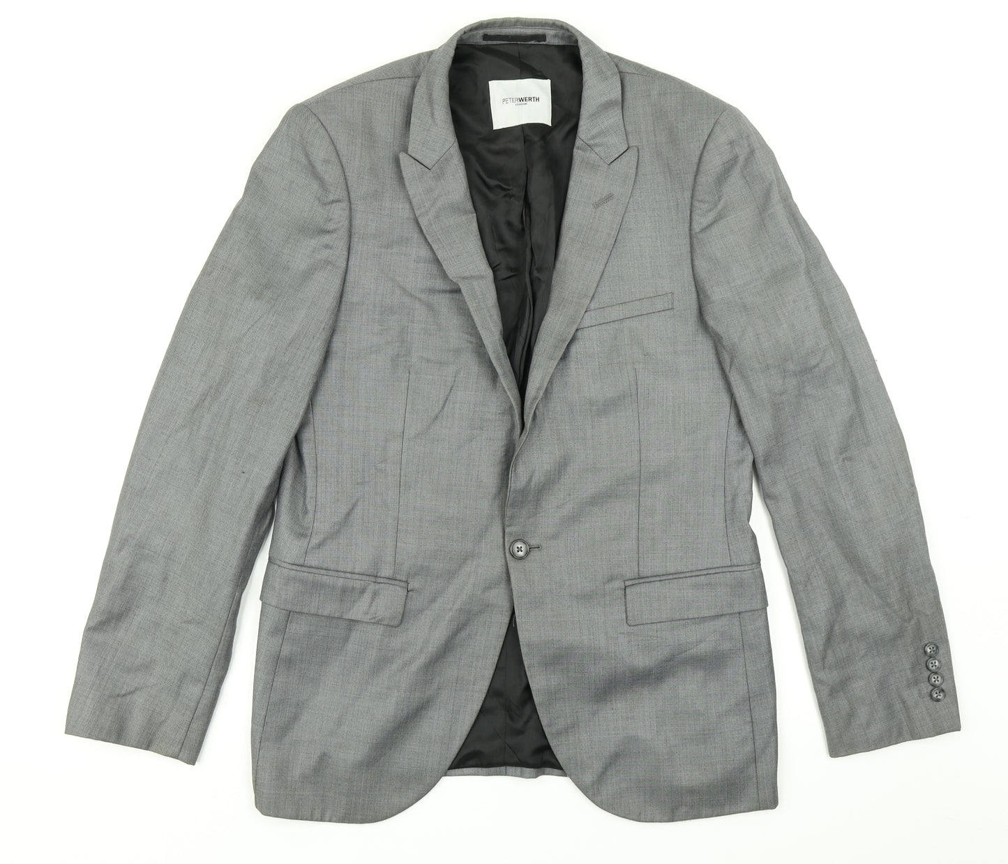 Peter Werth Mens Grey   Jacket Blazer Size 40