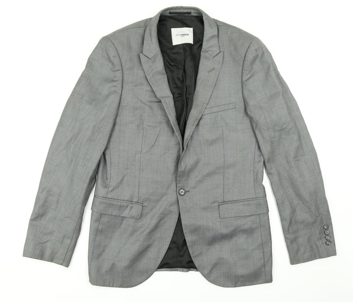 Peter Werth Mens Grey   Jacket Blazer Size 40