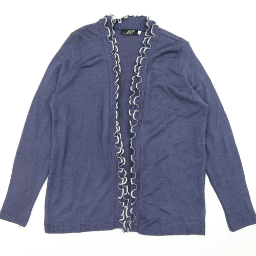 ME Womens Blue  Knit Cardigan Jumper Size M