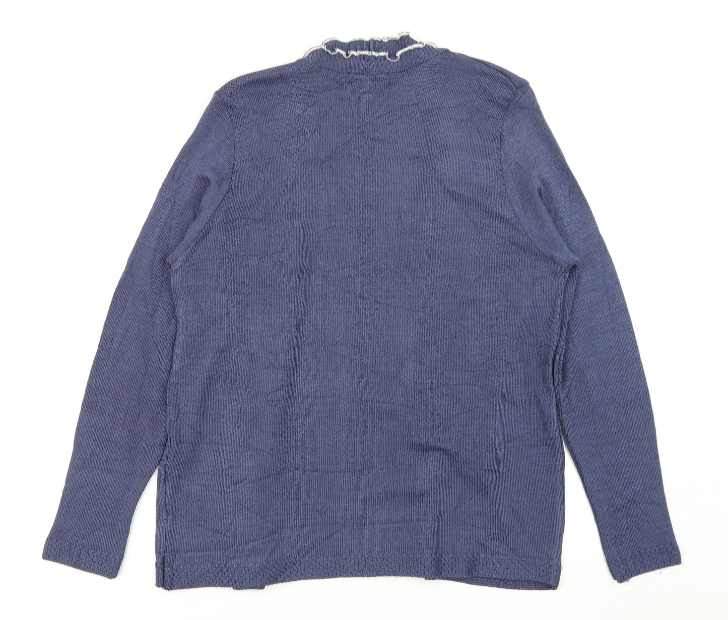 ME Womens Blue  Knit Cardigan Jumper Size M