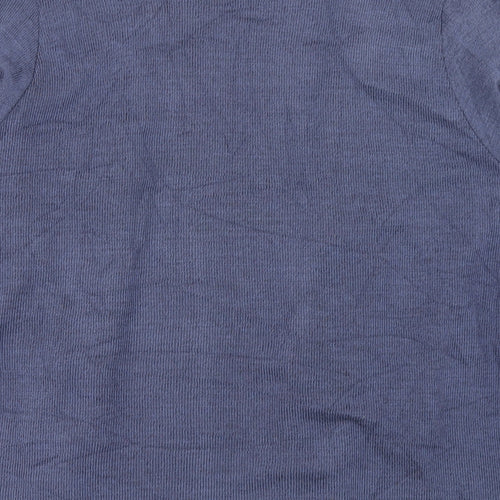 ME Womens Blue  Knit Cardigan Jumper Size M