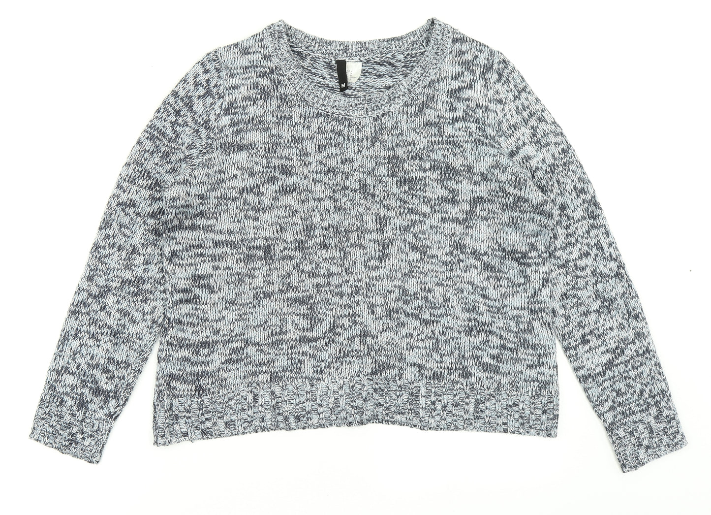 Divided Womens Blue  Knit Pullover Jumper Size M